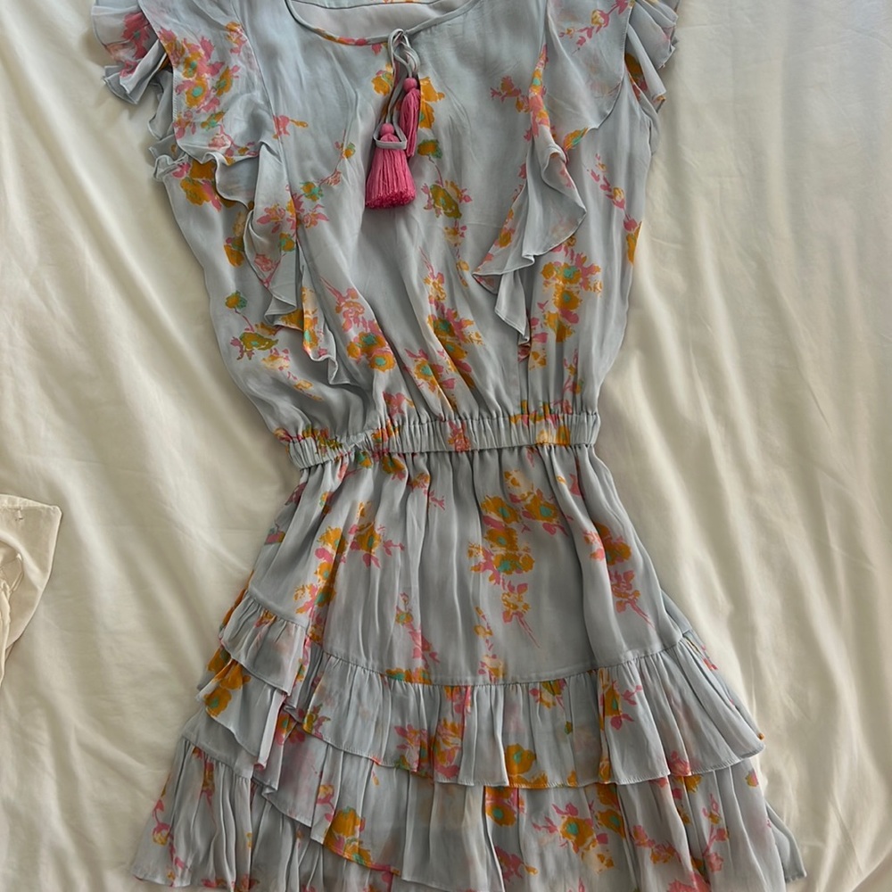 Karina Grimaldi flower print mini dress size xs